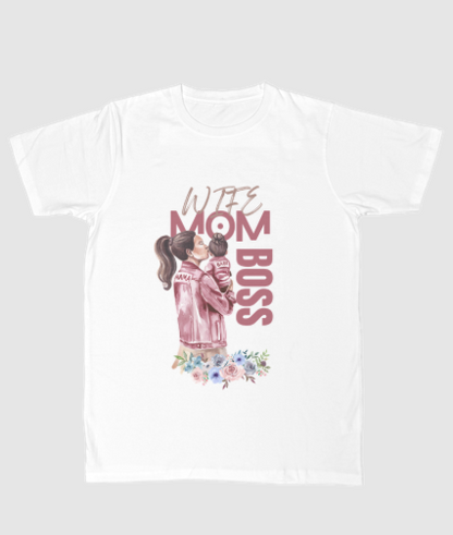 Wife, Mom, Boss t-shirt - Offis