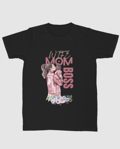 Wife, Mom, Boss t-shirt - Offis