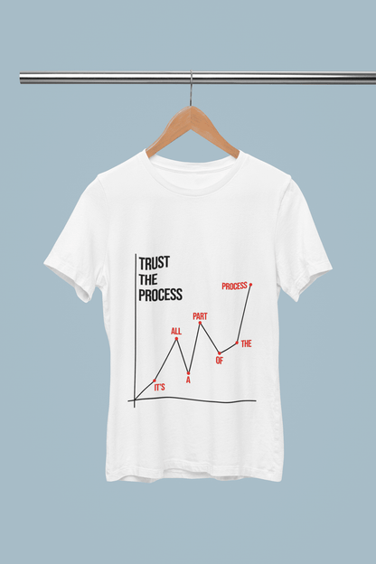 TRUST THE PROCESS GRAPH UNSIEX TSHIRT